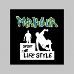 Parkour Sport and Lifestyle mikina na zips s kapucou stiahnuteľnou šnúrkami